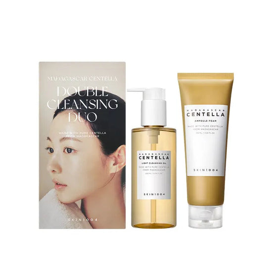 SKIN1004 Madagascar Centella Double Cleansing Duo (Centella Ampoule Foam + Centella Light Cleansing oil)