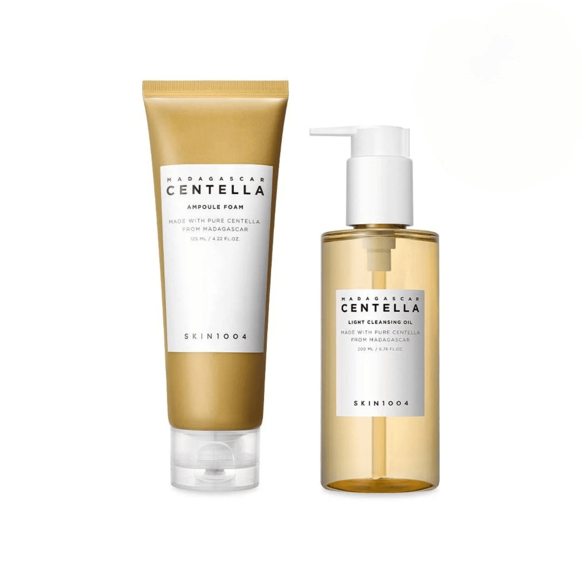 SKIN1004 Madagascar Centella Double Cleansing Duo (Centella Ampoule Foam + Centella Light Cleansing oil)