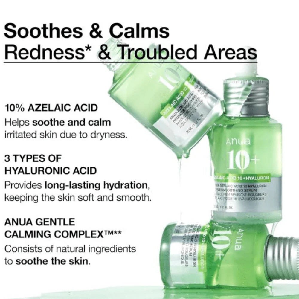 Anua Azelaic Acid 10 Hyaluronic Soothing Serum 30ml